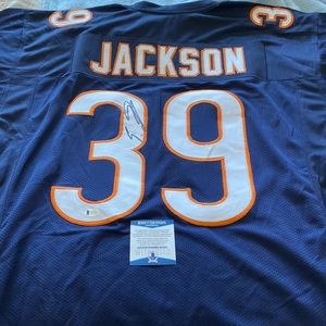 Authentic signed Eddie Jackson Chicago Bears jersey.